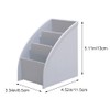 XEERAANG Desk Organizer Trapezoid Remote Control Holder Creative Tabletop Organizer