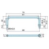 Joe Prince Takeshita Stainless Steel Round Bar Pull (with Studs)