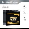 ExpertPower YTX20L-BS 12 Volt Battery 20Ah SLA AGM Battery for