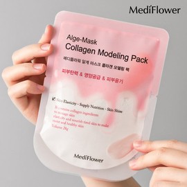 Mediflower [Mediflower] 4-Piece Pack Tool Set + Disposable Modeling Pack 28g - 4-Piece Face Mask Tool Set + Collagen 28g / [메디플라워] 팩도구 4종 세트+일회용 모델링팩 28g - 팩도구4종세트+콜라겐 28g