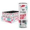 CELSIUS Sparkling Peach Vibe, Functional Essential Energy Drink, 12 Fl