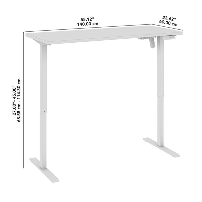 Bush Furniture Energize 55W x 24D Electric Height Adjustable Standing