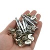 Hahiyo Furniture Connector Cam Lock Fittings Dowel Flat Back Fastener