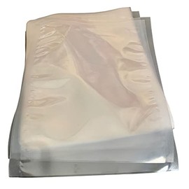 Pack of 100 Vacuum Sealed Edge Bags 90 mµ Transparent Sealing Bags (180 x 240 mm)