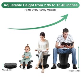 Portable Toilet, Retractable Foldable Camping Toilet Potty with Adjustable Height for Camp Hiking Beach Travel Tent and Emergency Use