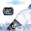 Maicaiffe Happy 80th Birthday Water Bottle Stickers, 80th Birthday Party