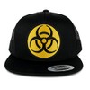 Armycrew 5 Panel Biohazard Circular Yellow Black Embroidered Patch Flat
