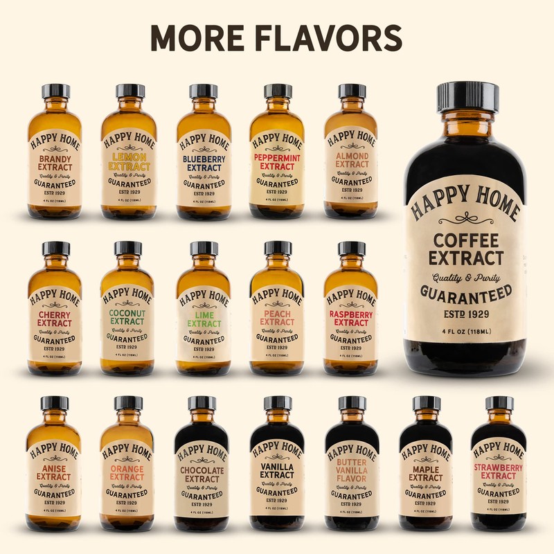 Happy Home Premium Natural Coffee Flavor - Certified Kosher, 4