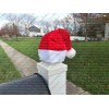 CustomSantaHats.com Outdoor Mini Santa Hat for Mailbox Cap 4x4 Christmas