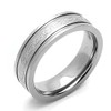 DoubleAccent 6MM Comfort Fit Titanium Wedding Band Celtic Knot Grooved