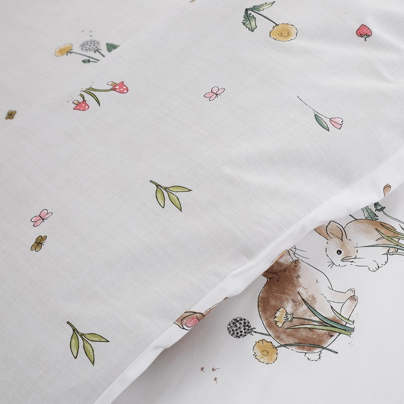 Bianca Bunny Rabbit Friends Cotton Junior Duvet Cover Set with