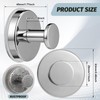 15lb Large Suction Cup Hooks for Shower, No-Drill Towel Hooks