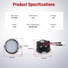 Nilight 2 PCS Blue LED Side Mirror Puddle Lights