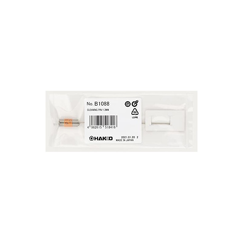 Hakko B1088 Cleaning Pin for Nozzles, Diameter 0.05 inches (1.3