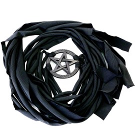 Gothic Pentagram Waist Harness Belt – Adjustable Multi-Strap Body Belt with Metal Star Buckle, Witchcore Steampunk Festival Cosplay Waistband