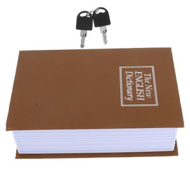 OHPHCALL Realistic Book Safe Key Lock Hidden Storage Box Decorative Faux Book Key Lock Mini Cash Box Organized Storage Container