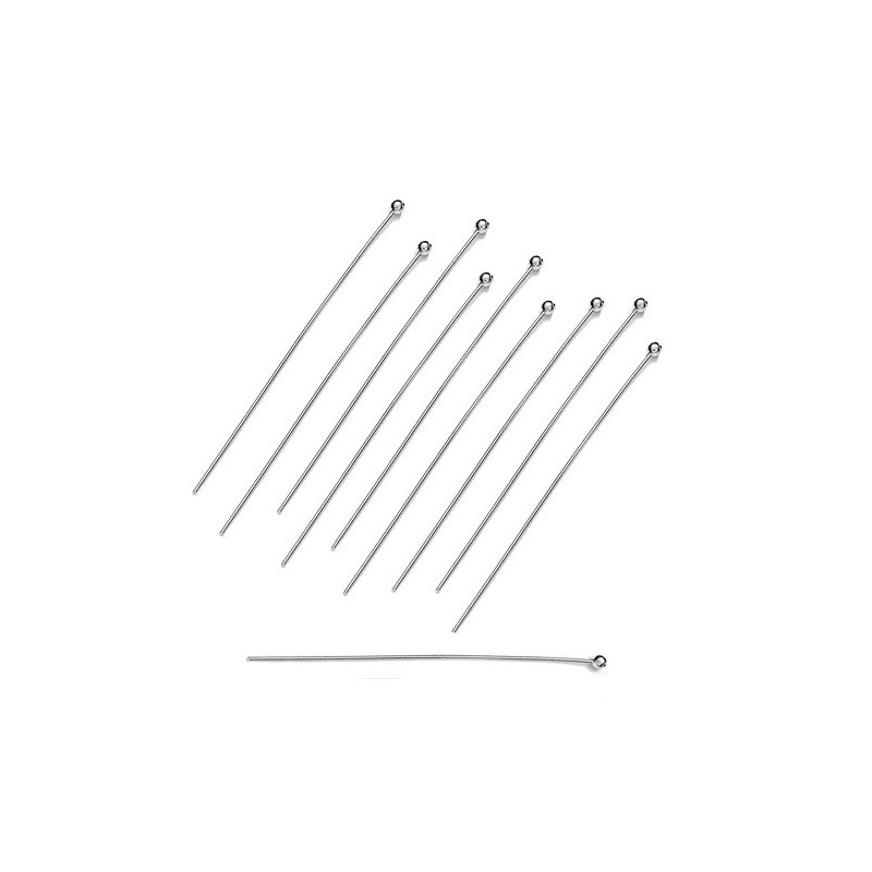 My-Bead Set of 20 Rivet Pins 925 Sterling Silver 20