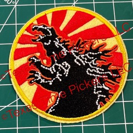 Unbranded  GODZILLA Embroidered Iron-On PATCH- Gojira, Kaiju movie monster Horror Japan