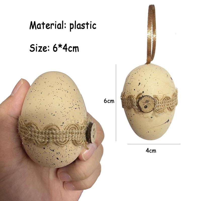 Easter Eggs Decorations, Onlvmyur 12 Pieces Easter Eggs for Hanging