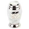 URNS UK Crewe White Cremation Ashes Keepsake Mini Urn