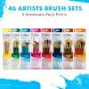 Princeton Brush Set 9137 6-Pc Gold Taklon
