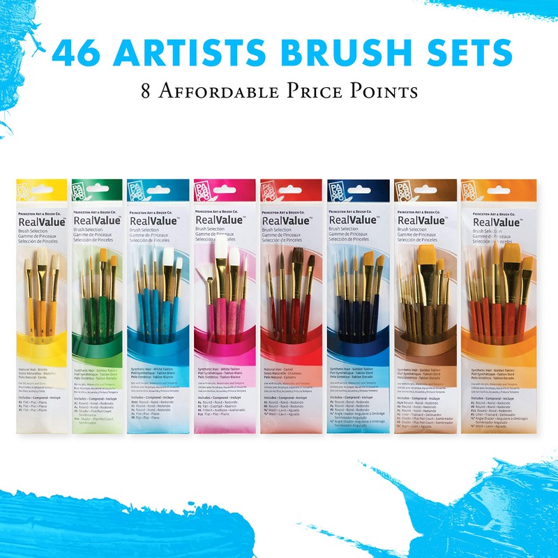 Princeton Brush Set 9137 6-Pc Gold Taklon