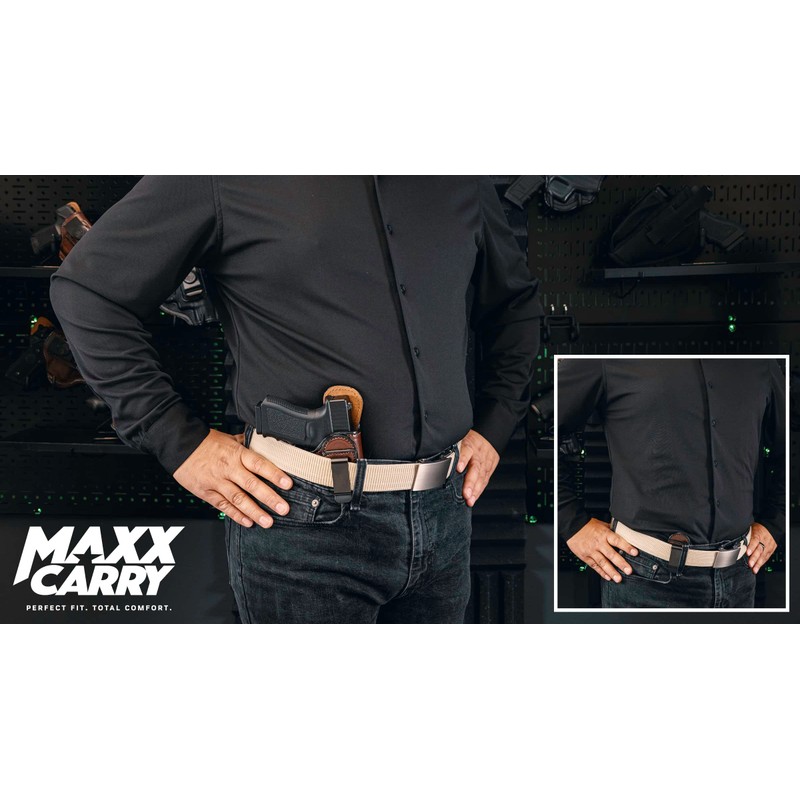 Maxx Carry Tuckable IWB Leather Holster Fits SIG P320 XCarry