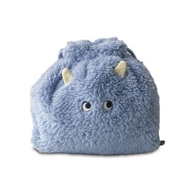 AS KNOW AS PLUS ZY8555 Drawstring Pouch, Accessory Pouch, Cosmetic Accessories, Travel & Going Out, Kids, Fluffy, Boa, Work, School, Cute, Gift, Saxophone Blue, Monster Drawstring Pouch, SAX F