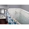 Moen Curved Adjustable Spring Tension No Drill Shower Curtain Rod