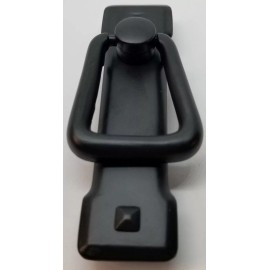 Furniture Knowledge FLAT BLACK VERTICAL Mission Style Drawer Pull patina rustic vintage old zinc NEW
