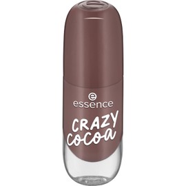essence gel nail colour 29 Crazy Cocoa, long-lasting nail polish, quick-drying, colour-intensive, shiny, express result, brown, 8 ml