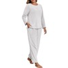 PrinStory Fluffy Flannel Winter Pajamas for Women - Plush Fleece