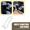 Arwrilt 2 PCS Car Pearl Seat Headrest Hook, Car Hangers