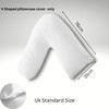 KANAK V Shaped Pillowcase Plain Polycotton Back & Neck Support