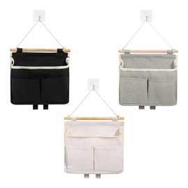 UTMACH 3 Piece Hanging Bag Hanging Storage Bag Set Hanging Bag Storage Bag Hanging Organiser Wall Organiser Hanging Organiser with 3 Pockets for Office, Home, Office, Motorhome