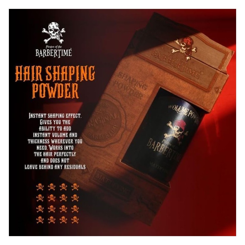 BARBERTIME Hair Styling Powder Wax | Hair Volume Dust |