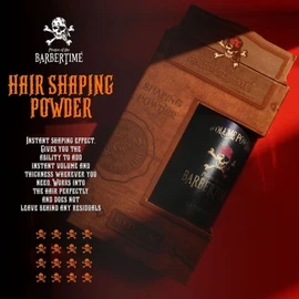 BARBERTIME Hair Styling Powder Wax | Hair Volume Dust | Mattifying Shapping Powder | Strong Matte Hold 20gr