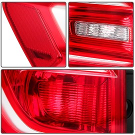 LBRST Taillight Assembly Fit with 2016-2017 for Chevy Equinox Red Lens Left GM2800279 23399181