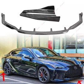 dtangor For 2021-2025 Lexus IS350   F-Sport V-Style Carbon Front Rear Bumper Lip