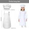 Cutiolly Children's Apron and Chef's Hat Set, Adjustable Children's Cooking