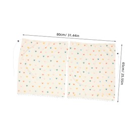 NOLITOY Double Layer Cotton Gauze Car Sunshade Rear Window Privacy Curtains Car Insulation Window Shades for Interior Sun Protection