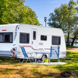 Antennas Direct ClearStream 2 RV Amplified On-The-Go TV Antenna, UHF VHF, Multi-Directional, 60+ Mile Range, 4K 8K UHD, NEXTGEN TV – w/Adaptive Hardware