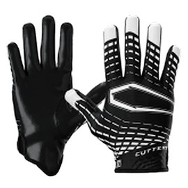 CUTTERS Football Wide Receiver Gloves. Rev 5.0 Ultra Grip No Slip. Adult (1 Pair)