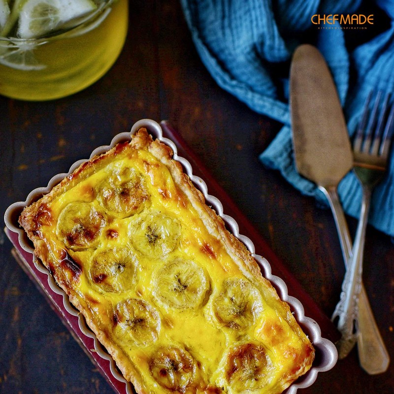 CHEFMADE Tart Pan, 7 Inch Non-Stick Quice Pan with Removable