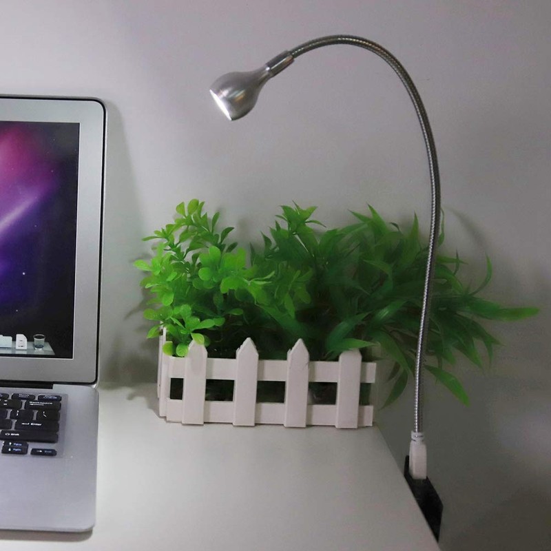 shenruifa 1W Long Flexible Neck Portable USB LED Table Light