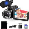 Rumyums Video Camera Camcorder YouTube 4K 48MP Vlogging Camera Recorder