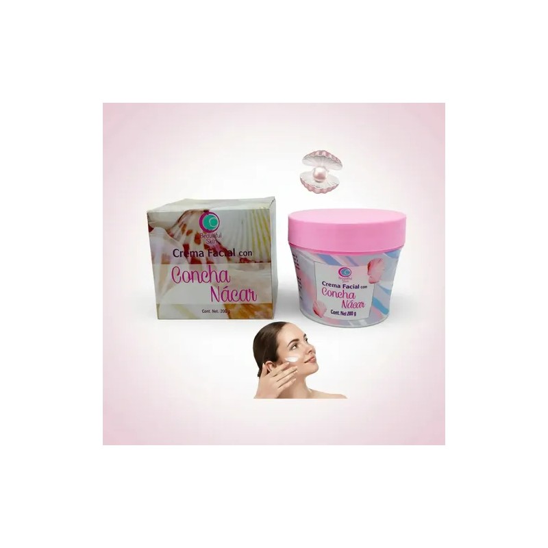 Crema Facial Con Concha Nácar De 200g Arabela