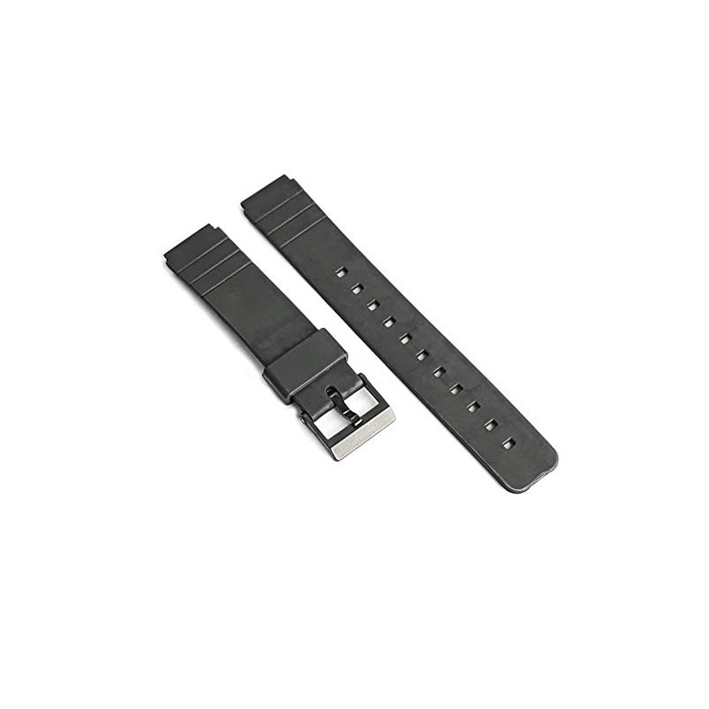 Replacement Watch Strap Band for Casio MQ24 Black Soft Resin