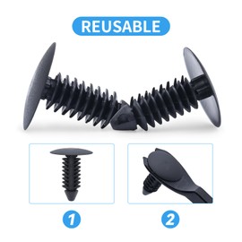 WHALETAIL 30PCS Car Fender & Bumper Shield Fastener Clips, Nylon Bumper Fastener Rivet Clips for GM #1605396, 1595864, 6030441, Ford 388577S, W705589-S300