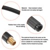 X AUTOHAUX 20cm Car Tire Inflator Extension Hose Chuck Black